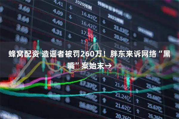 蜂窝配资 造谣者被罚260万！胖东来诉网络“黑嘴”案始末→